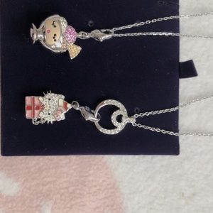 Swarovaski—necklace duo bundle